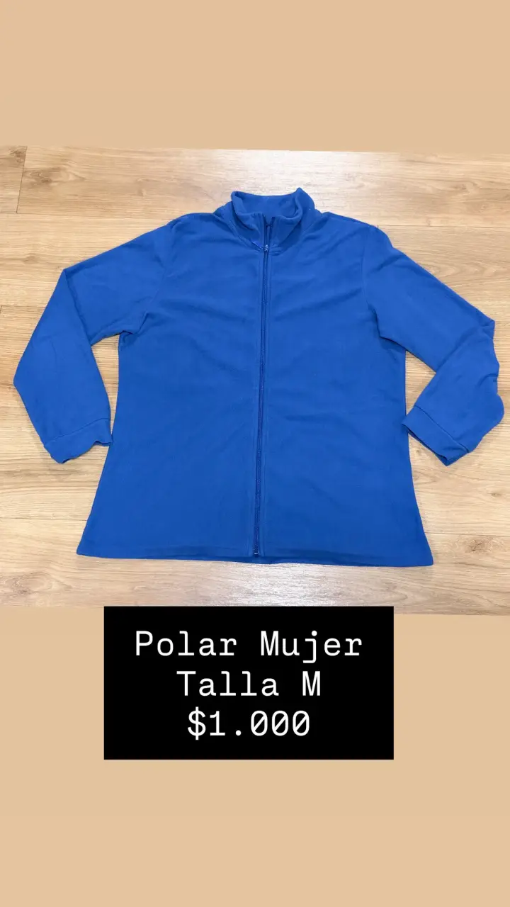 Polar azul mujer talla M
