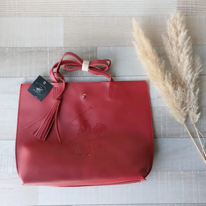 Bolso tote rojo Beverly Hills Polo Club - 1