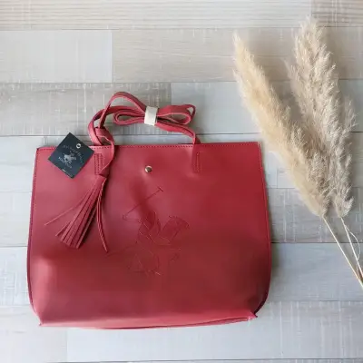 Bolso tote rojo Beverly Hills Polo Club - miniatura 1