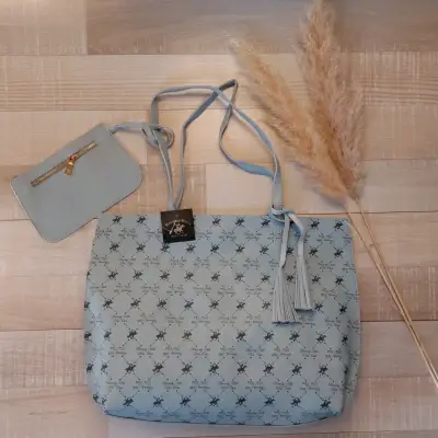 Bolso tote rojo Beverly Hills Polo Club - miniatura 2