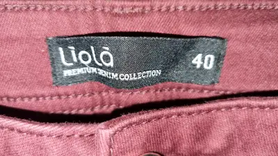 Pantalones burdeos Liola talla 40 - miniatura 3