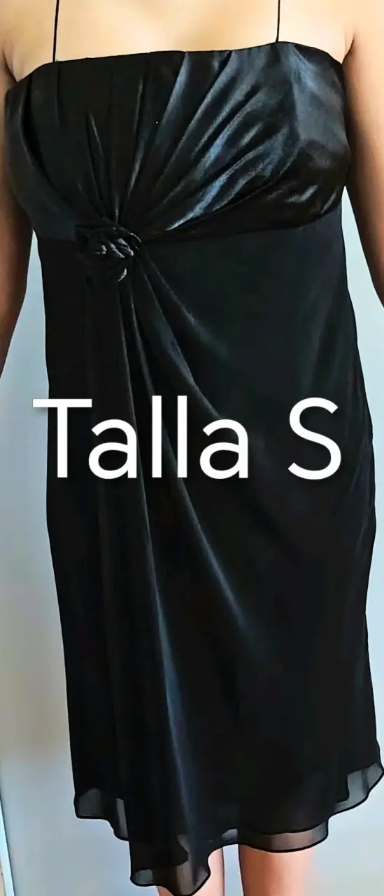 Vestido negro elegante talla S