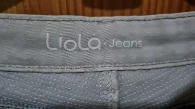 Jeans beige Liola con diseño rasgado - miniatura 3