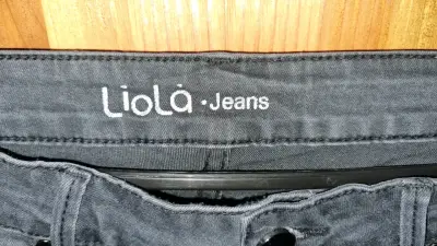 Jeans Liola gris oscuro para mujer - miniatura 3