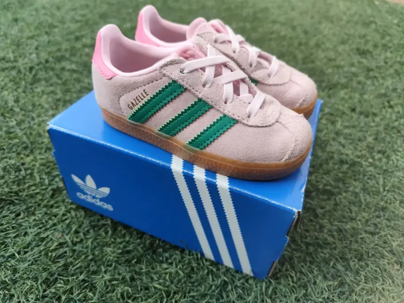 Zapatillas Adidas Gazelle para niños rosadas - 1