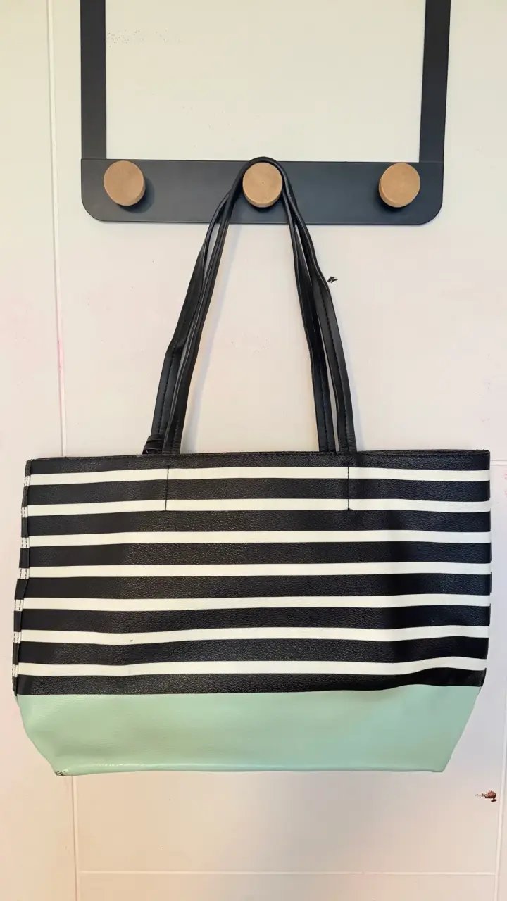 Tote  Kate Spade a rayas blanco y negro - 2