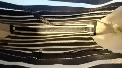 Tote  Kate Spade a rayas blanco y negro - miniatura 3