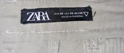 Pantalones zara verde oliva para hombre - miniatura 2