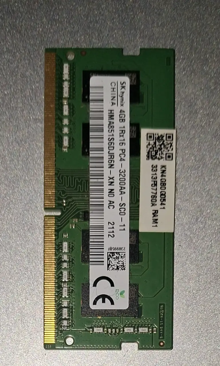 Memoria RAM SK Hynix 4GB DDR4 para notebook