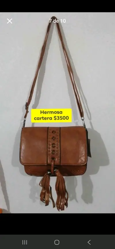 5 Carteras por $10.000 de ecocuero con flecos - miniatura 4