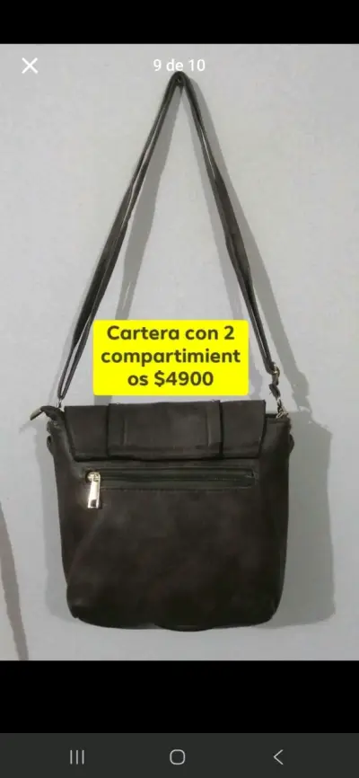 Cartera elegante con 2 compartimientos 5x$13000 - miniatura 3