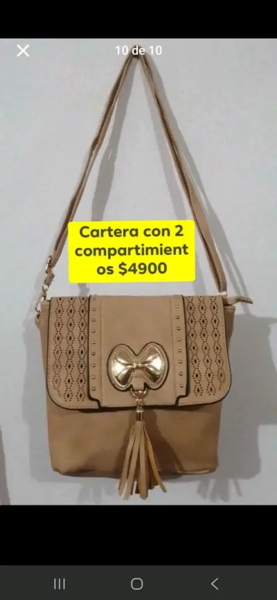 Cartera elegante con 2 compartimientos 5x$13000 - miniatura 4