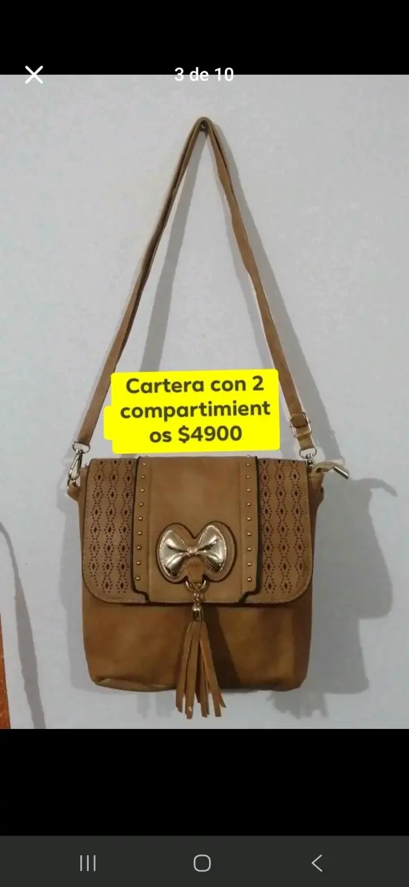 Cartera elegante con 2 compartimientos 5x$13000 - 5