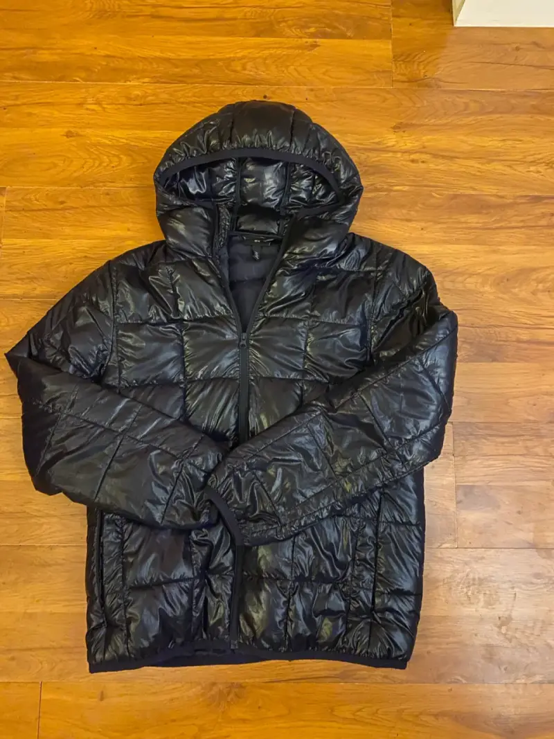 Chaqueta acolchada azul para hombre