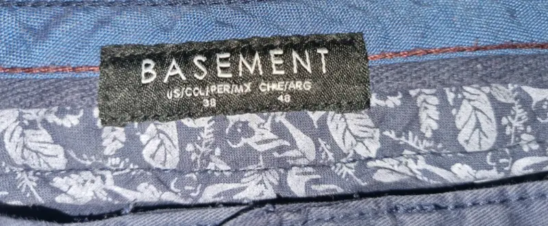 Pantalones azul Basement para hombre talla 48 - 2