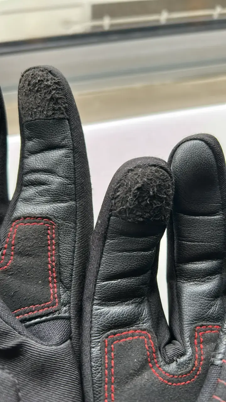 Guantes de moto negros marca Kore - 4
