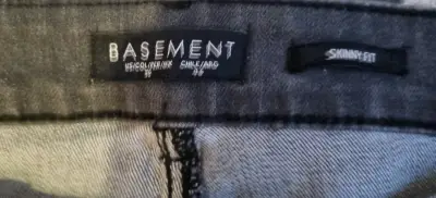 Jeans negros para hombre BASSMEN - miniatura 2