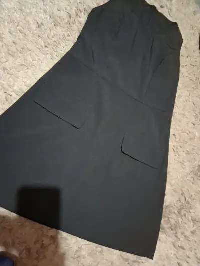 Vestido a rayas azul y blanco sin mangas - miniatura 2