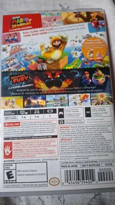 Juego Nintendo Switch Super Mario 3D World + Bowser's Fury - miniatura 2