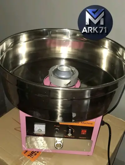 Máquina de algodón de azúcar profesional rosa - miniatura 1