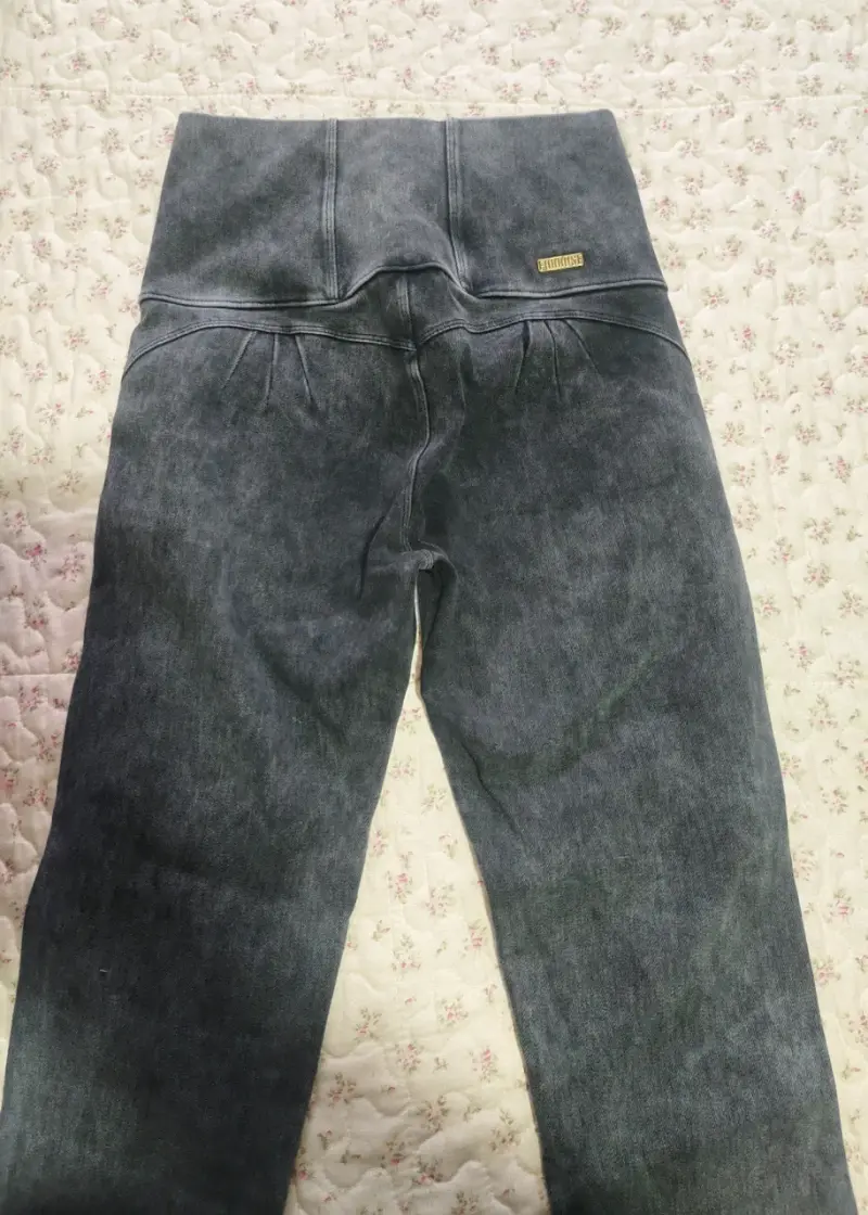 Jeans calza gris oscuro de mujer - 3
