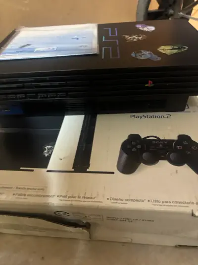 PlayStation 2 Fat + Caja PS2 Slim + Disco Online ( - miniatura 5