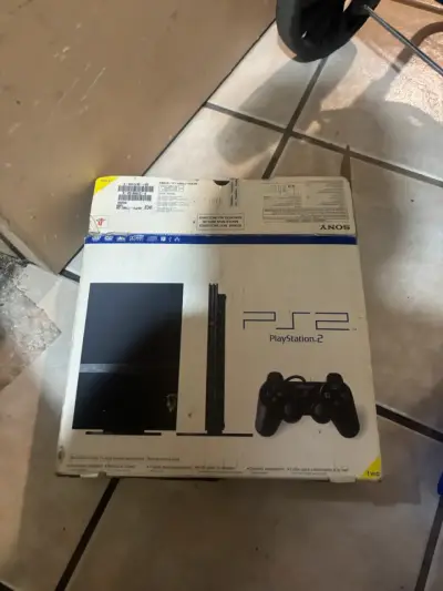 PlayStation 2 Fat + Caja PS2 Slim + Disco Online ( - miniatura 6