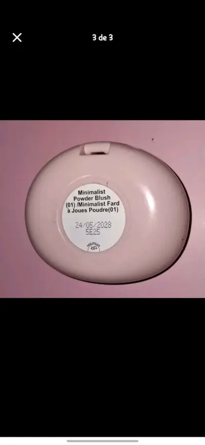 Rubor compacto rosa con espejo miniso - miniatura 3