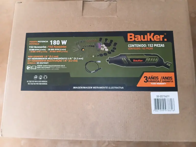 Mini amoladora Bauker 180W con 152 accesorios - 1