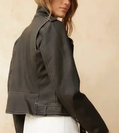 Chaqueta de cuero negra - miniatura 2