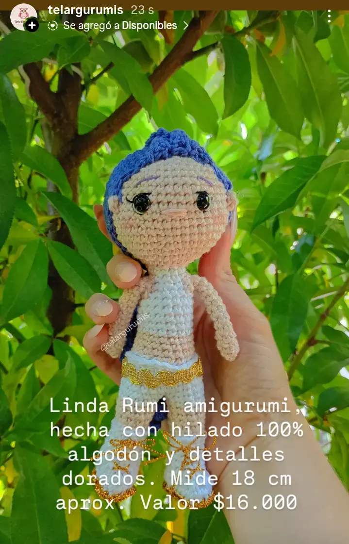 Muñeca amigurumi Rumi.