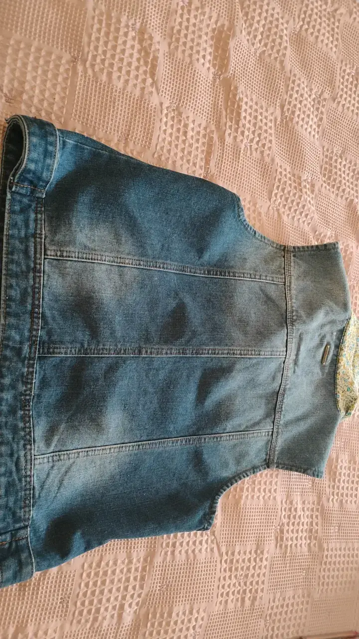 Chaleco de mezclilla sin mangas para mujer - 2