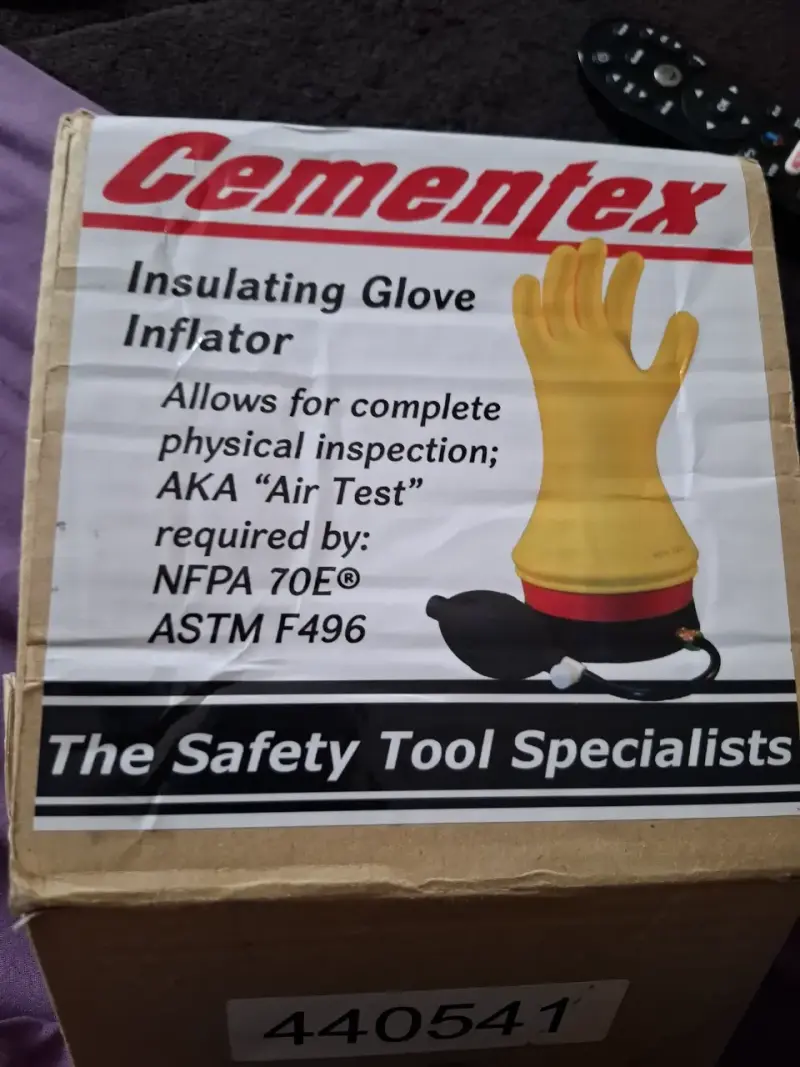 Inflador de guantes aislantes Cementex