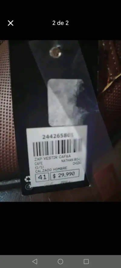 Zapatos de vestir marrones talla 41nuevos sin caja - miniatura 2