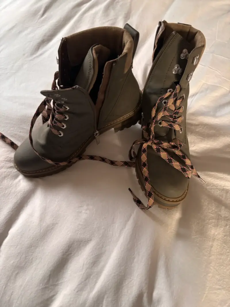 Botas de montaña impermeables verde oliva - 1