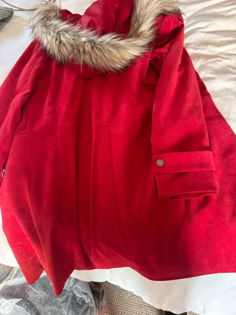 Abrigo rojo elegante talla 42 - 3