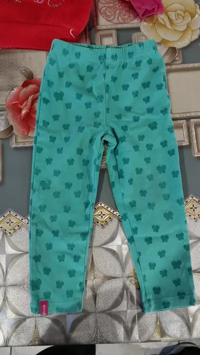Pantalones verdes para niños con estampado - miniatura 1