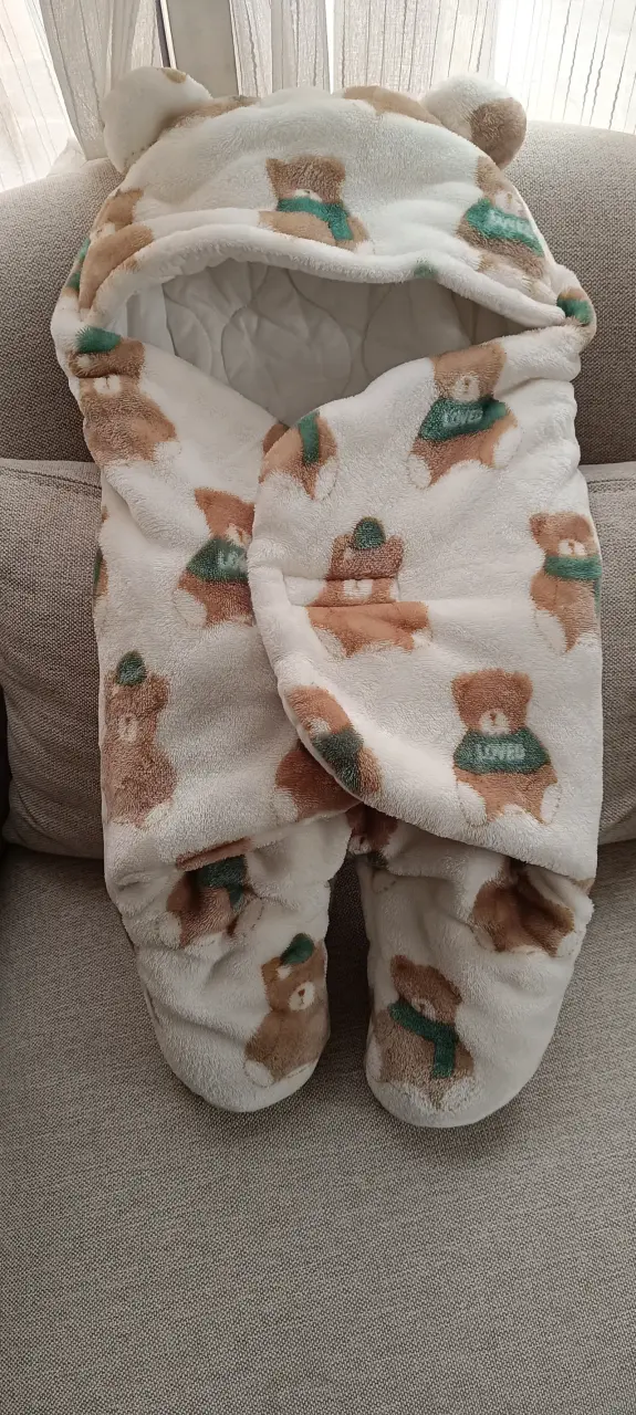 Saco de dormir para bebé con diseño de ositos - 2