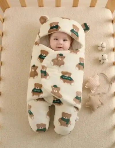 Saco de dormir para bebé con diseño de ositos - miniatura 6