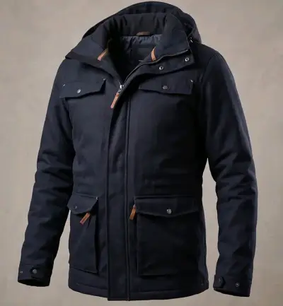 Chaqueta Merrell de invierno azul con capucha - miniatura 1