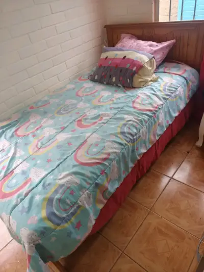 Estructura de cama de madera sólida - miniatura 3