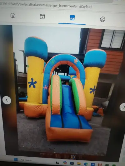 Castillo inflable para niños con tobogán - miniatura 2