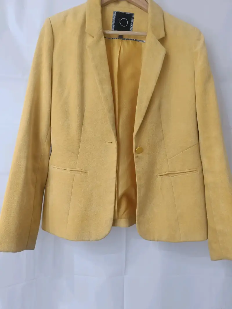Blazer amarillo para mujer IO - 1