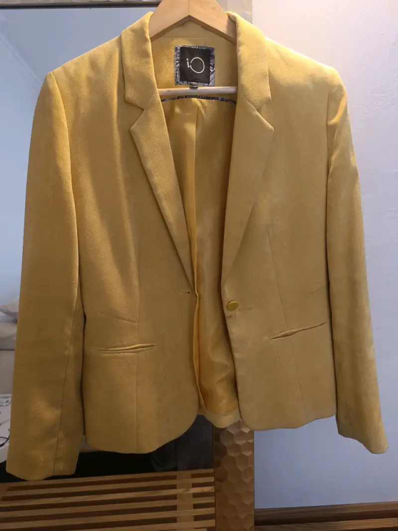 Blazer amarillo para mujer IO - 4