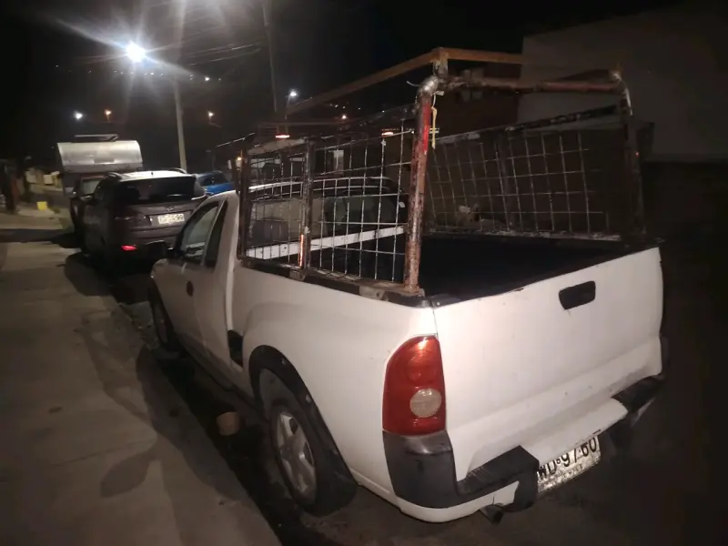 Camioneta Chevrolet blanca con parrilla - 5