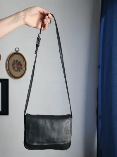 Cartera de cuero negra - miniatura 2