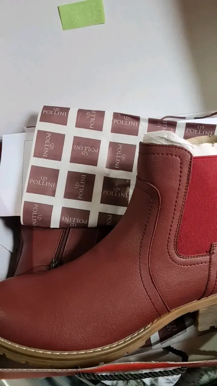 Botines de cuero Bruno Rossi color burdeo - 1