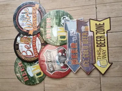 Set de letreros vintage para bar, cocino o quincho - miniatura 1