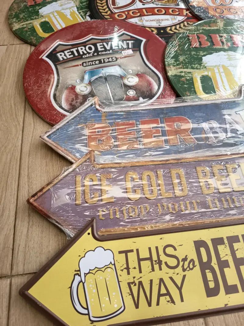 Set de letreros vintage para bar, cocino o quincho - 3