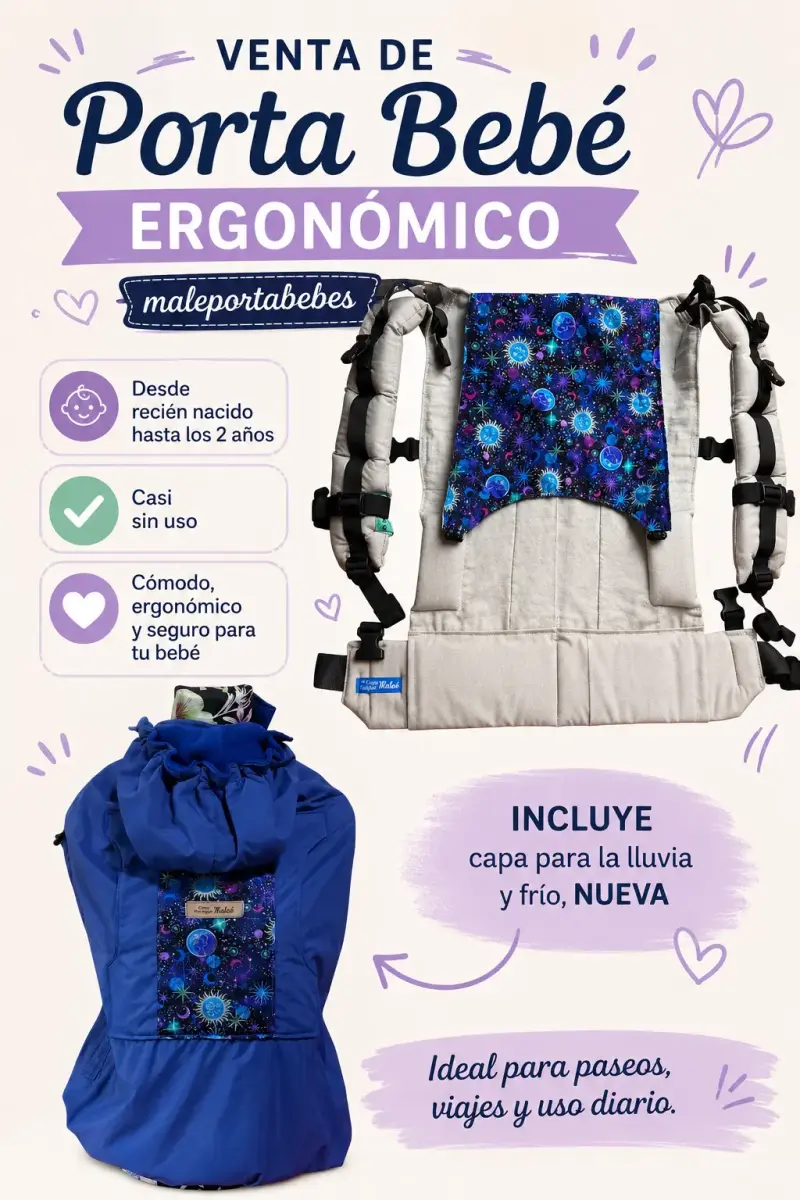 Porta bebé ergonómico casi sin uso